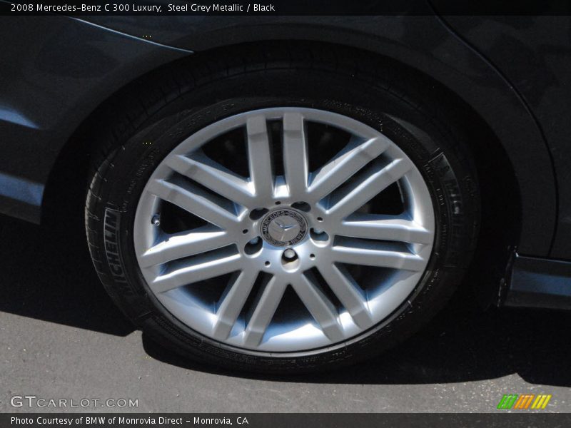 Steel Grey Metallic / Black 2008 Mercedes-Benz C 300 Luxury
