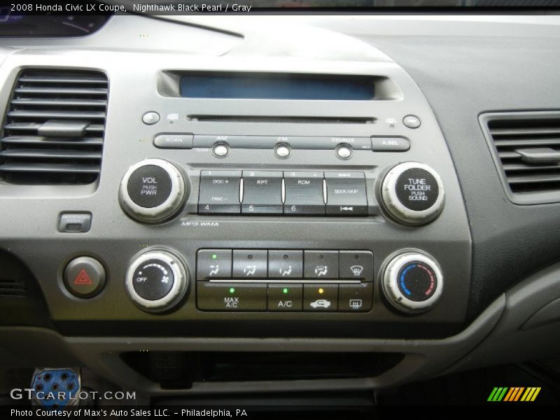 Controls of 2008 Civic LX Coupe
