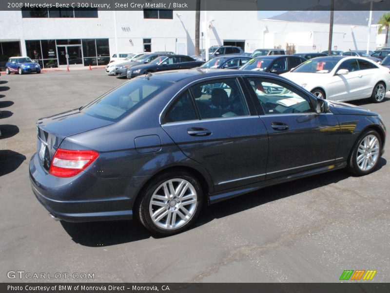 Steel Grey Metallic / Black 2008 Mercedes-Benz C 300 Luxury