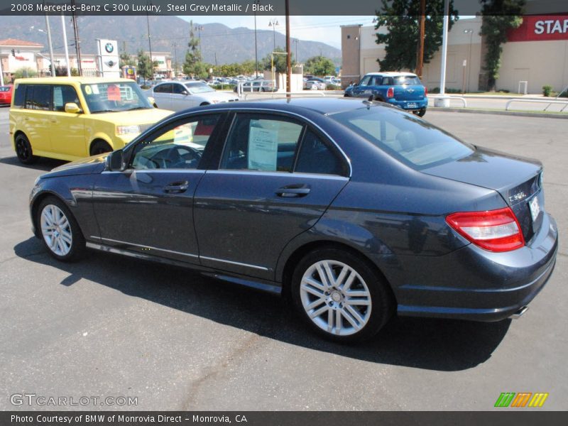 Steel Grey Metallic / Black 2008 Mercedes-Benz C 300 Luxury