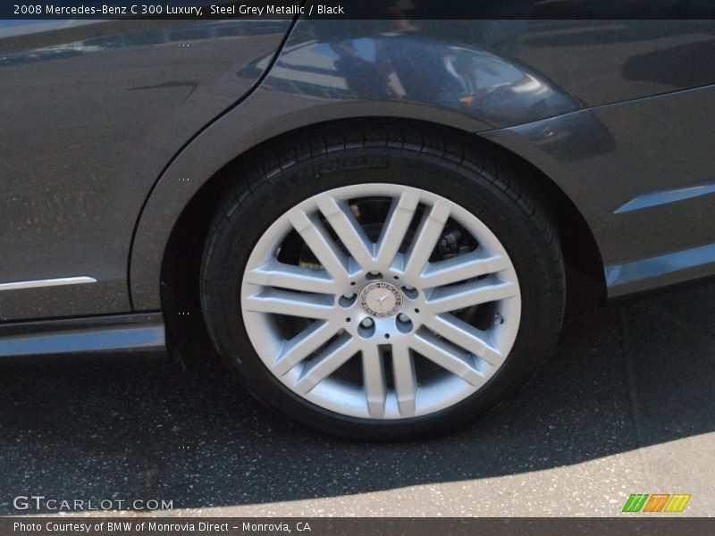 Steel Grey Metallic / Black 2008 Mercedes-Benz C 300 Luxury