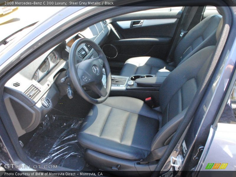 Steel Grey Metallic / Black 2008 Mercedes-Benz C 300 Luxury