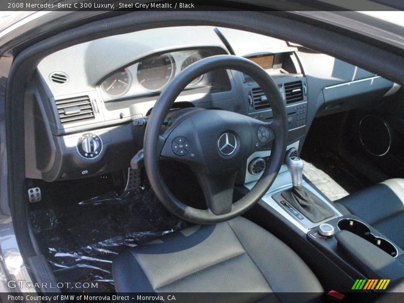 Steel Grey Metallic / Black 2008 Mercedes-Benz C 300 Luxury