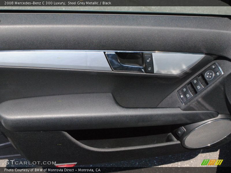 Steel Grey Metallic / Black 2008 Mercedes-Benz C 300 Luxury