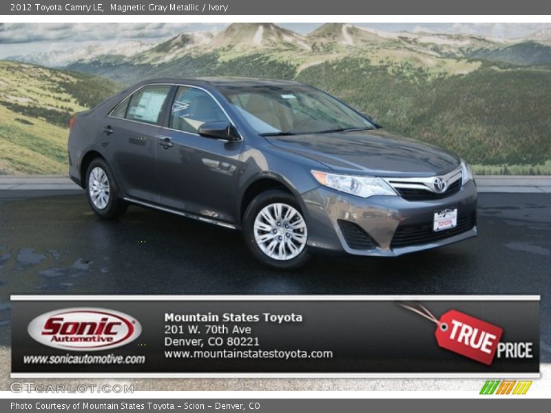 Magnetic Gray Metallic / Ivory 2012 Toyota Camry LE