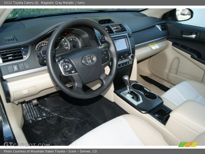 Magnetic Gray Metallic / Ivory 2012 Toyota Camry LE