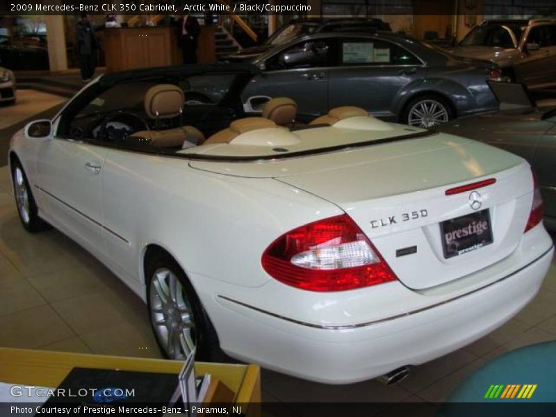 Arctic White / Black/Cappuccino 2009 Mercedes-Benz CLK 350 Cabriolet