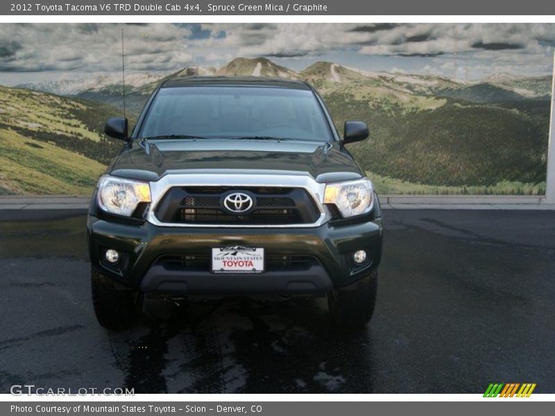 Spruce Green Mica / Graphite 2012 Toyota Tacoma V6 TRD Double Cab 4x4