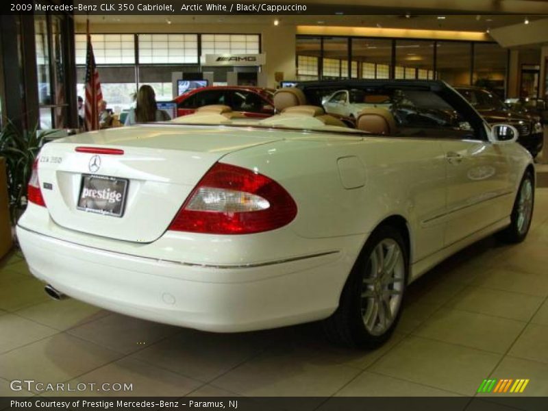 Arctic White / Black/Cappuccino 2009 Mercedes-Benz CLK 350 Cabriolet