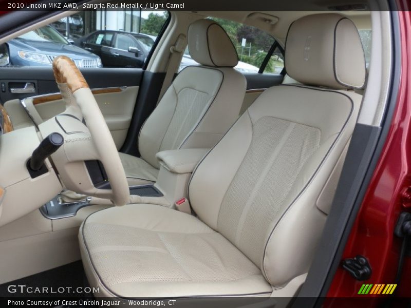 Sangria Red Metallic / Light Camel 2010 Lincoln MKZ AWD