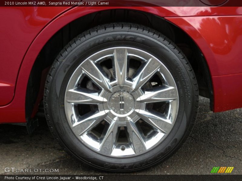 Sangria Red Metallic / Light Camel 2010 Lincoln MKZ AWD