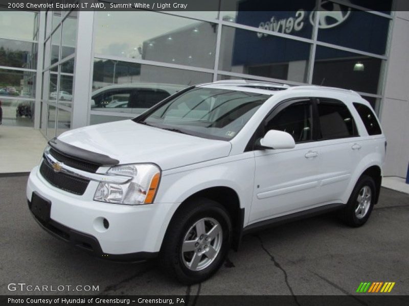 Summit White / Light Gray 2008 Chevrolet Equinox LT AWD