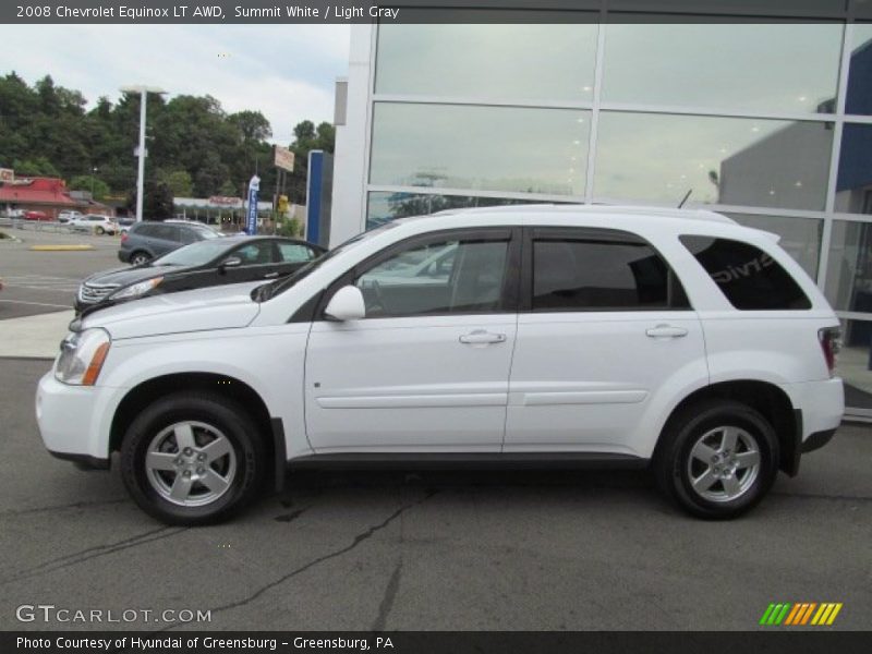 Summit White / Light Gray 2008 Chevrolet Equinox LT AWD