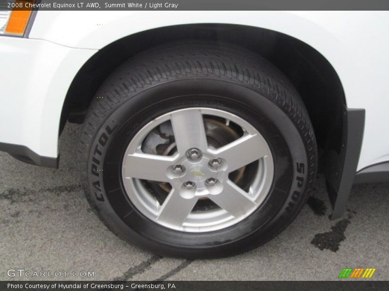 Summit White / Light Gray 2008 Chevrolet Equinox LT AWD
