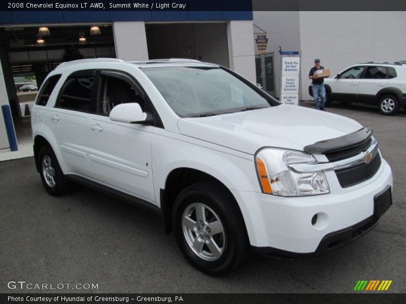Summit White / Light Gray 2008 Chevrolet Equinox LT AWD
