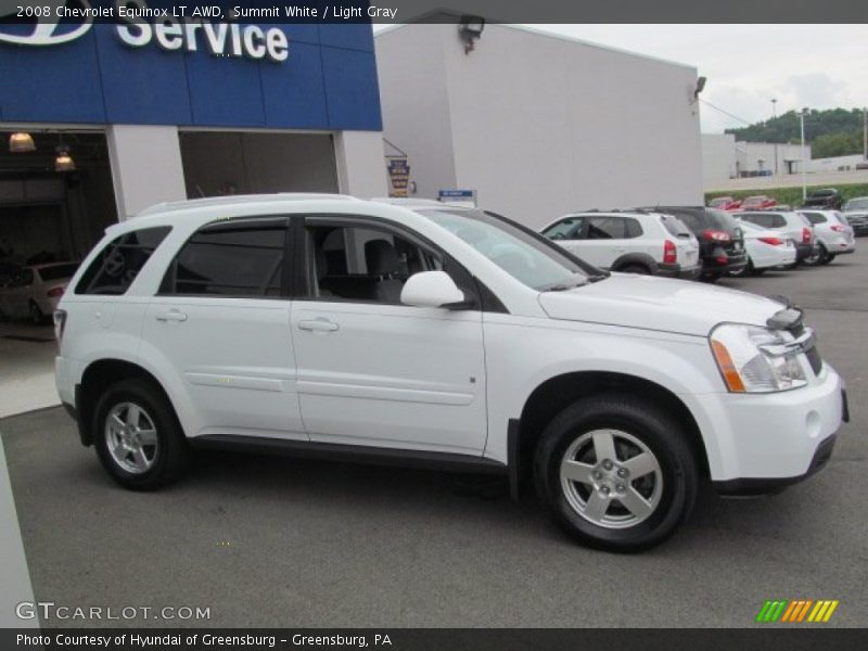 Summit White / Light Gray 2008 Chevrolet Equinox LT AWD