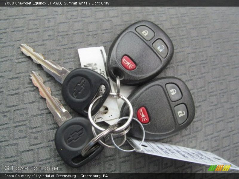 Summit White / Light Gray 2008 Chevrolet Equinox LT AWD