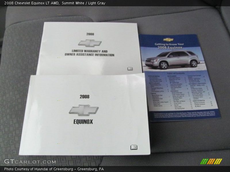 Summit White / Light Gray 2008 Chevrolet Equinox LT AWD