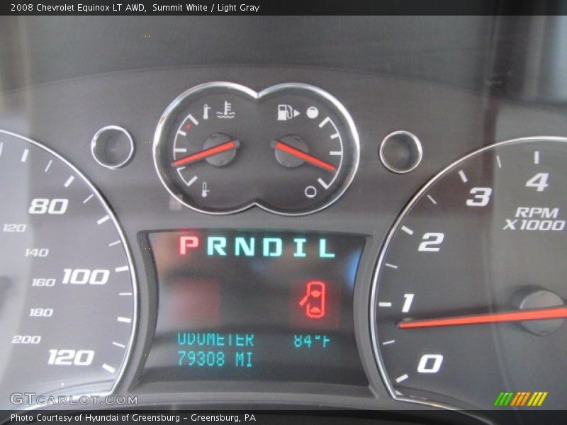 Summit White / Light Gray 2008 Chevrolet Equinox LT AWD