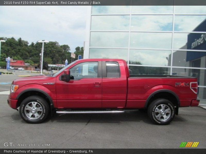  2010 F150 FX4 SuperCab 4x4 Red Candy Metallic