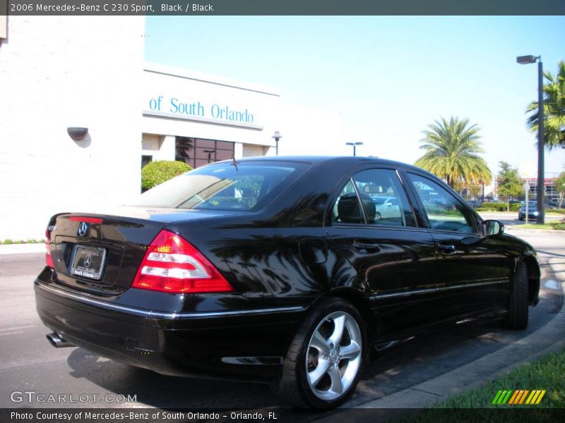Black / Black 2006 Mercedes-Benz C 230 Sport
