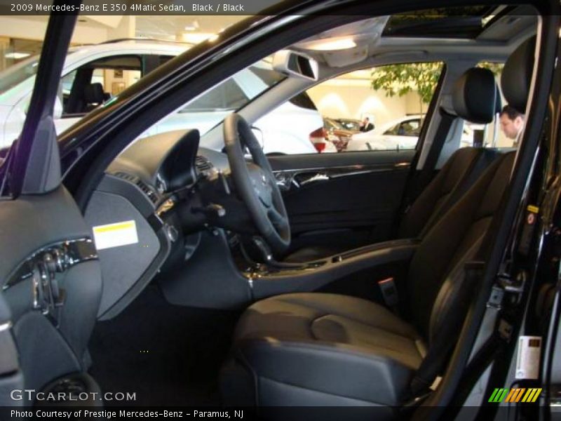 Black / Black 2009 Mercedes-Benz E 350 4Matic Sedan