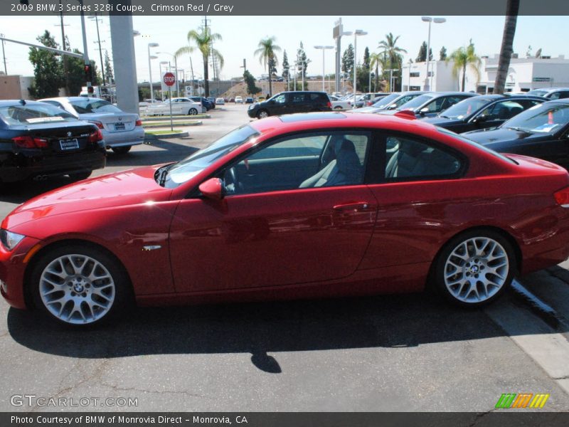 Crimson Red / Grey 2009 BMW 3 Series 328i Coupe