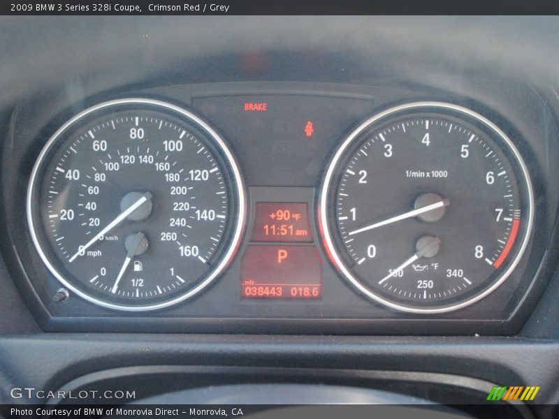  2009 3 Series 328i Coupe 328i Coupe Gauges