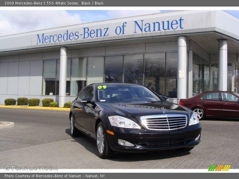 Black / Black 2009 Mercedes-Benz S 550 4Matic Sedan