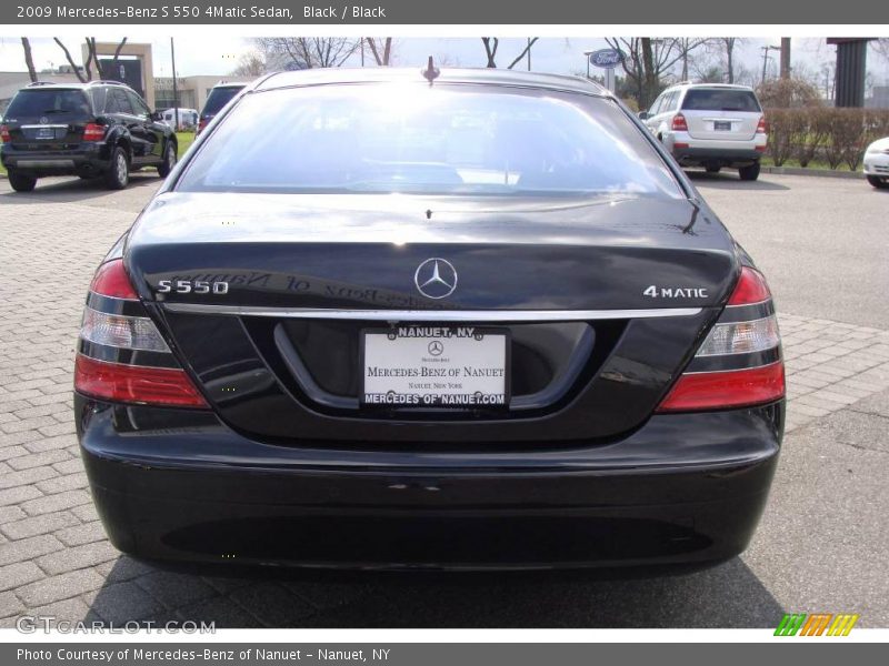 Black / Black 2009 Mercedes-Benz S 550 4Matic Sedan