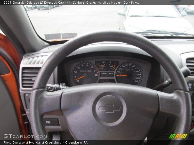 Sunburst Orange Metallic / Medium Dark Pewter 2005 Chevrolet Colorado LS Extended Cab 4x4