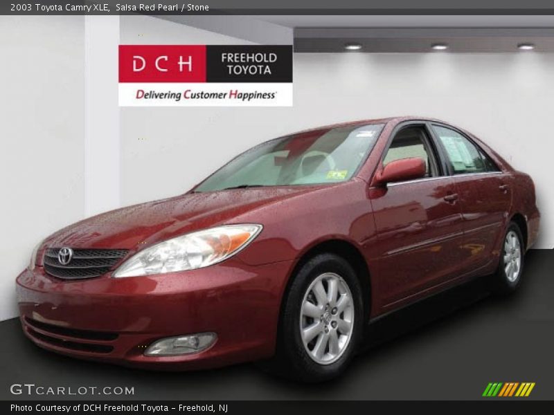 Salsa Red Pearl / Stone 2003 Toyota Camry XLE