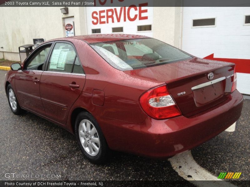 Salsa Red Pearl / Stone 2003 Toyota Camry XLE