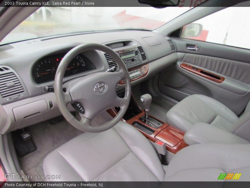Salsa Red Pearl / Stone 2003 Toyota Camry XLE