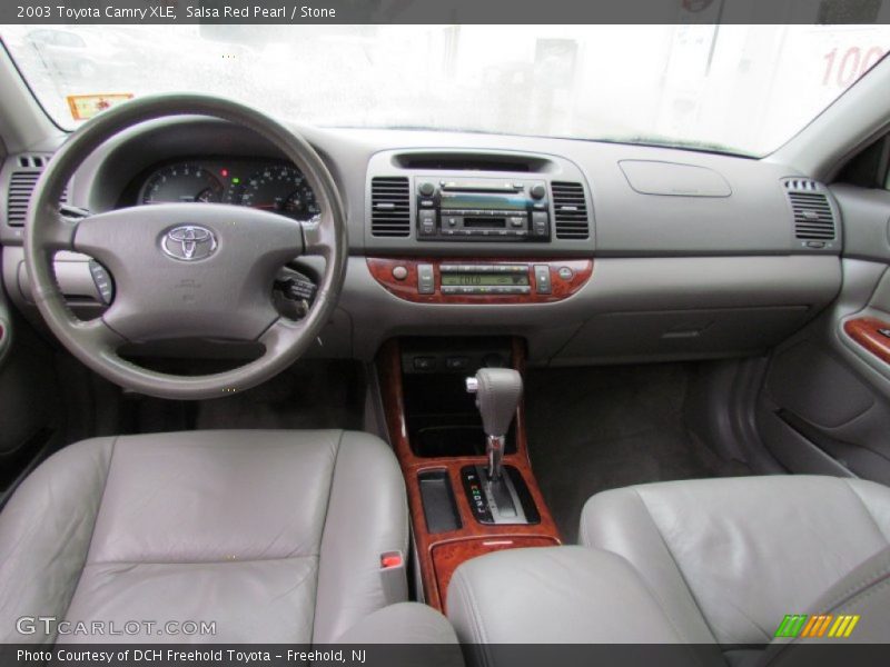 Salsa Red Pearl / Stone 2003 Toyota Camry XLE