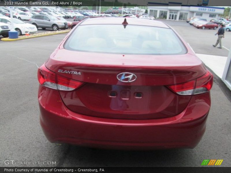 Red Allure / Beige 2013 Hyundai Elantra GLS