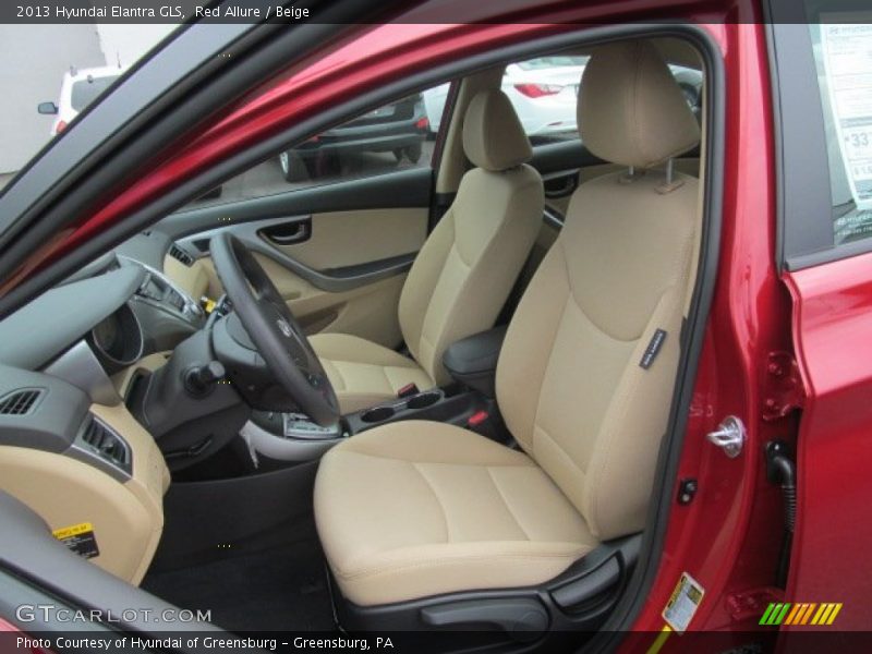 Red Allure / Beige 2013 Hyundai Elantra GLS