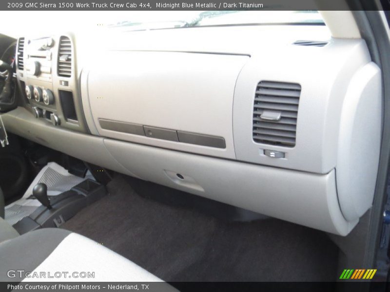 Midnight Blue Metallic / Dark Titanium 2009 GMC Sierra 1500 Work Truck Crew Cab 4x4