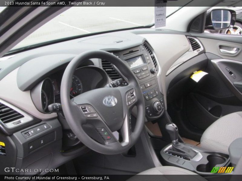  2013 Santa Fe Sport AWD Gray Interior