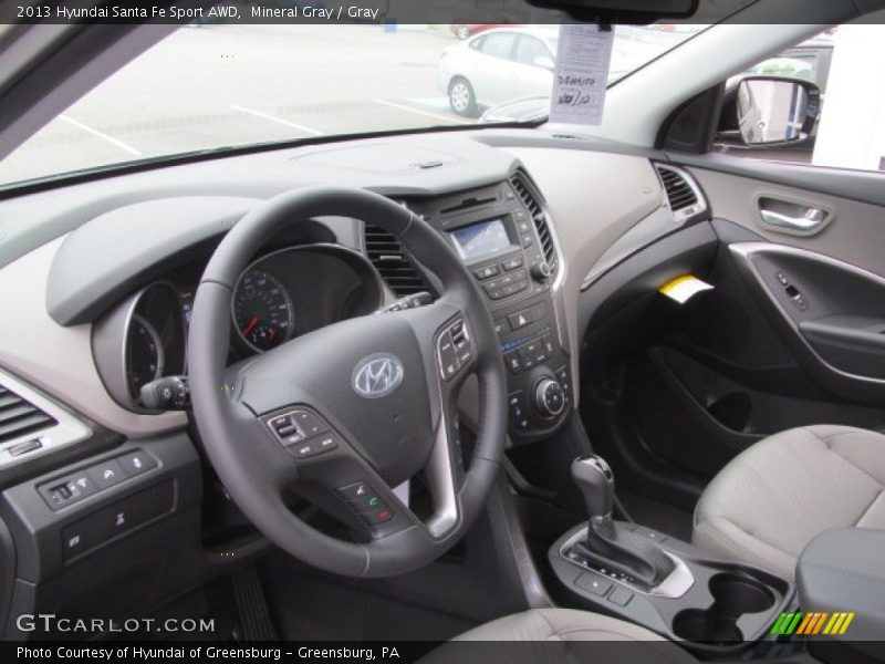  2013 Santa Fe Sport AWD Gray Interior