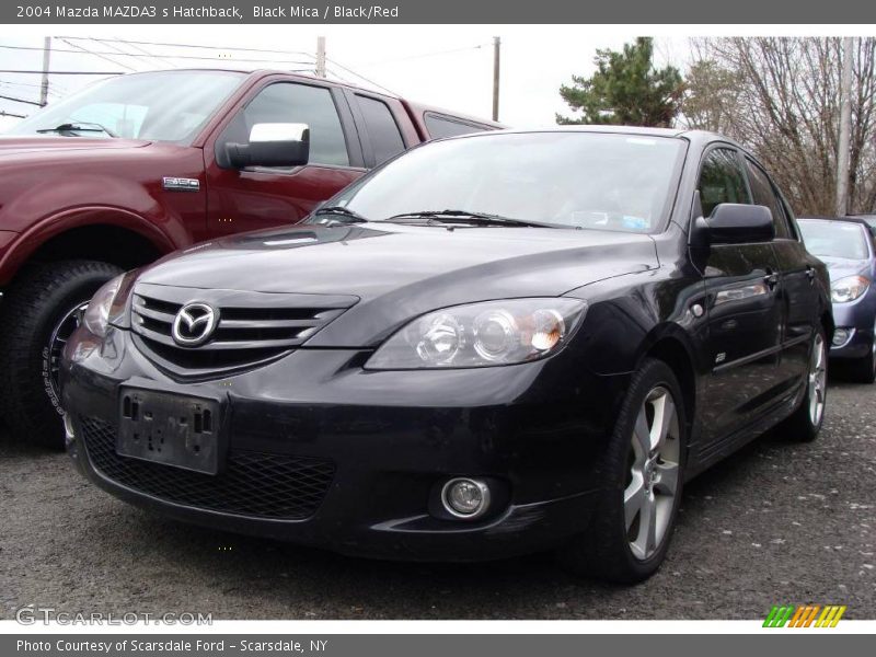 Black Mica / Black/Red 2004 Mazda MAZDA3 s Hatchback