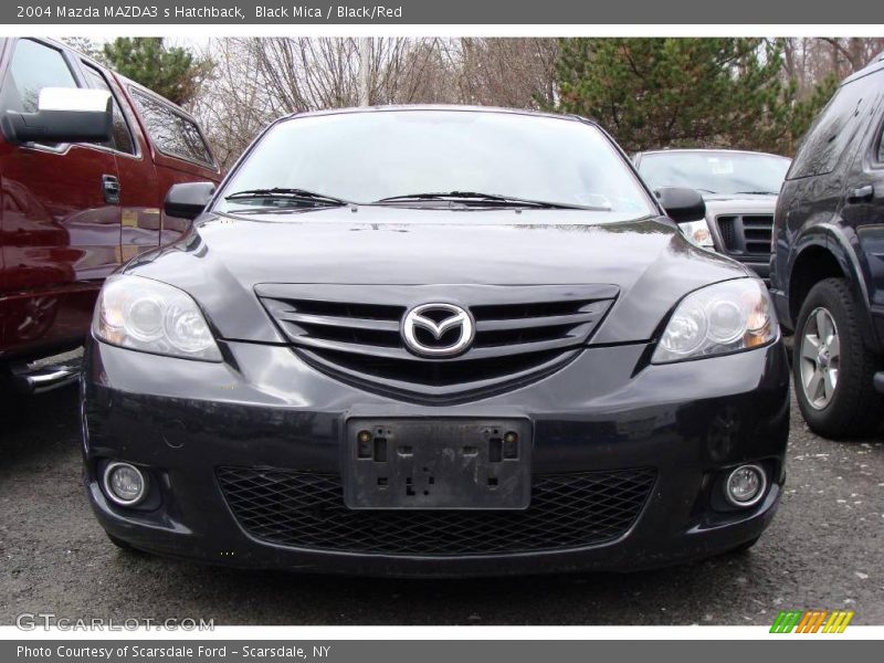 Black Mica / Black/Red 2004 Mazda MAZDA3 s Hatchback