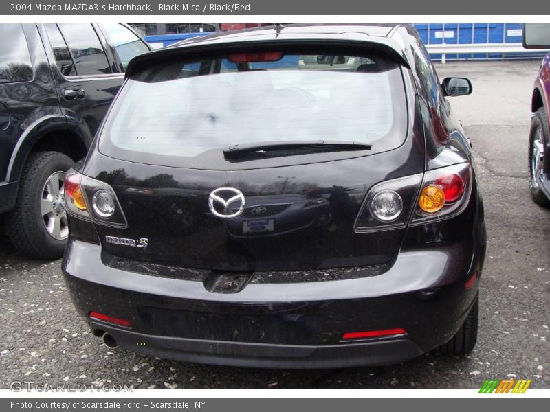Black Mica / Black/Red 2004 Mazda MAZDA3 s Hatchback