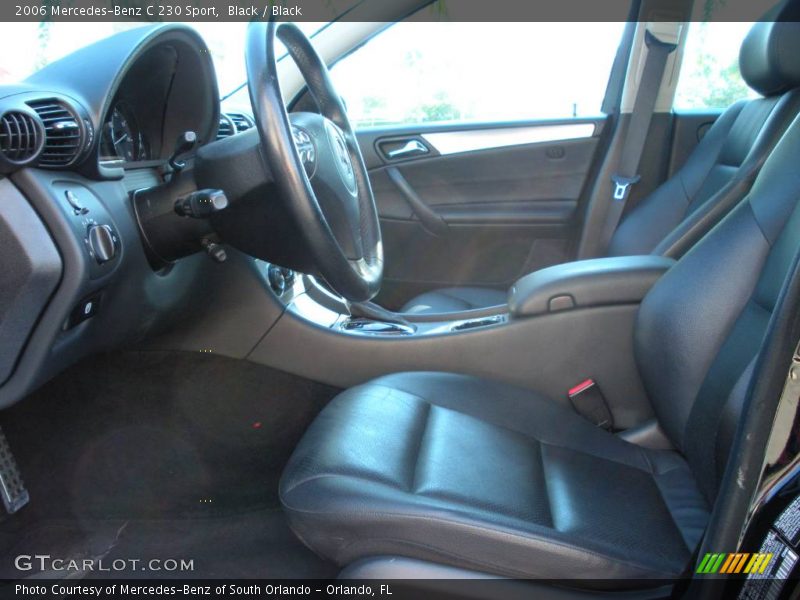 Black / Black 2006 Mercedes-Benz C 230 Sport