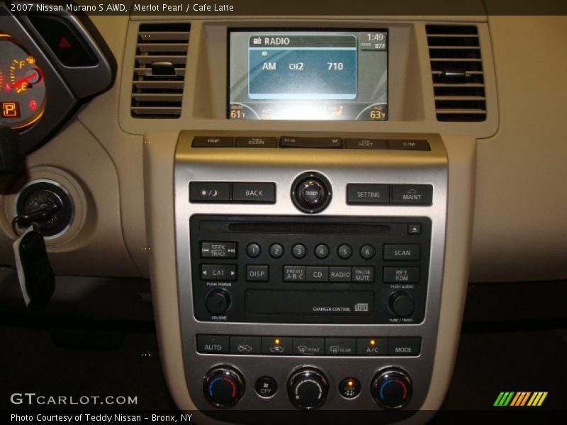 Merlot Pearl / Cafe Latte 2007 Nissan Murano S AWD