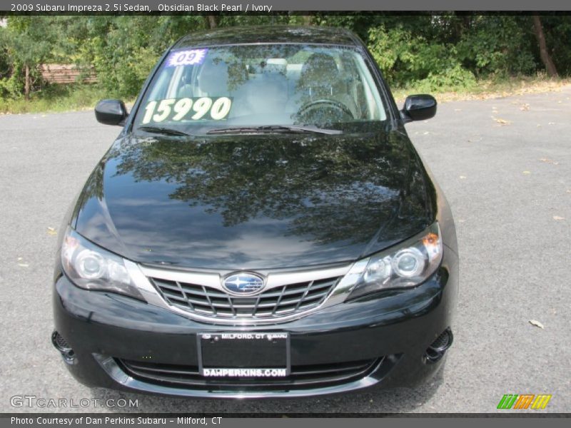 Obsidian Black Pearl / Ivory 2009 Subaru Impreza 2.5i Sedan