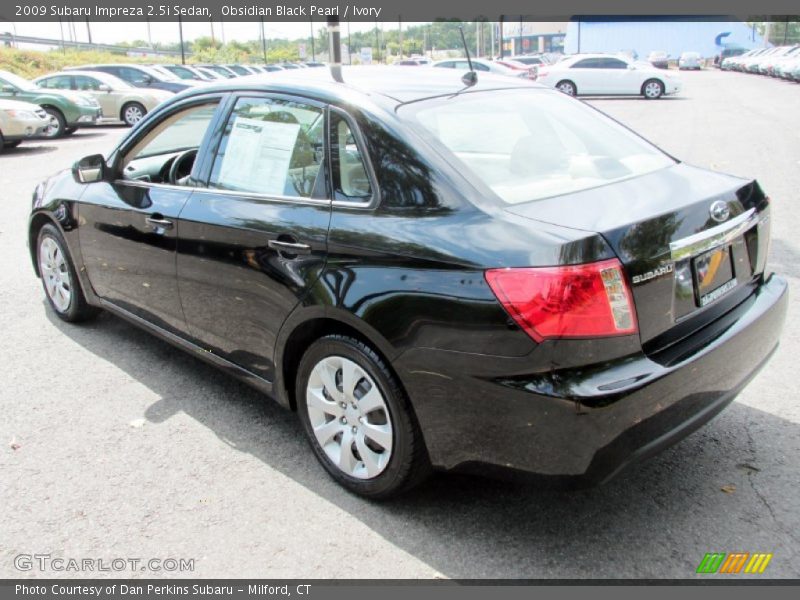 Obsidian Black Pearl / Ivory 2009 Subaru Impreza 2.5i Sedan