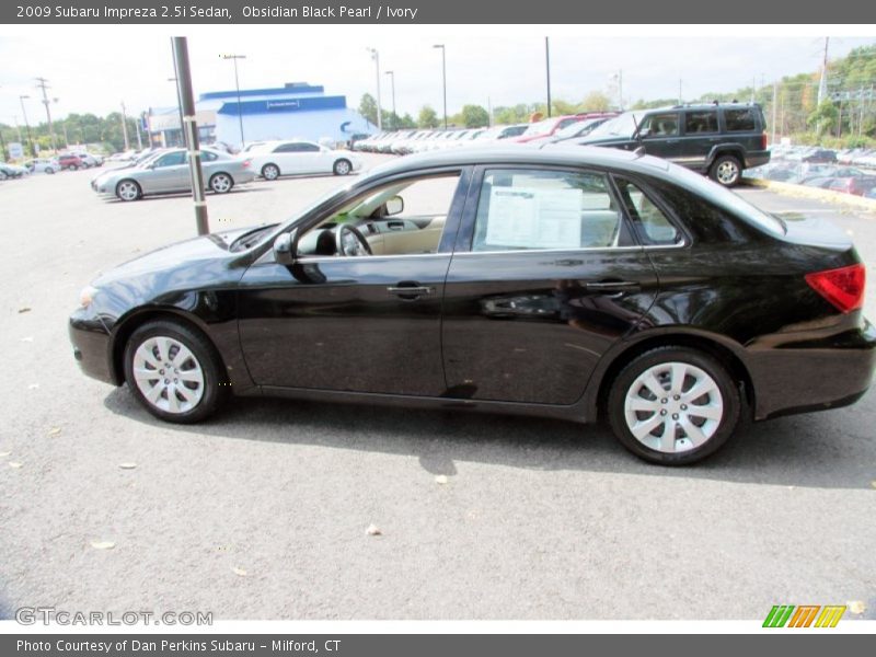 Obsidian Black Pearl / Ivory 2009 Subaru Impreza 2.5i Sedan
