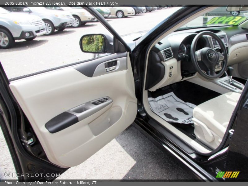 Obsidian Black Pearl / Ivory 2009 Subaru Impreza 2.5i Sedan