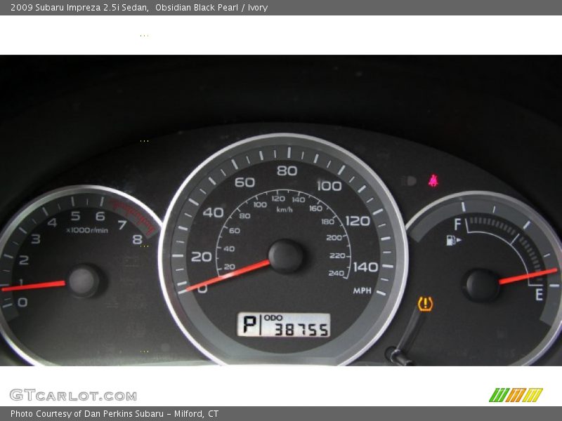 Obsidian Black Pearl / Ivory 2009 Subaru Impreza 2.5i Sedan